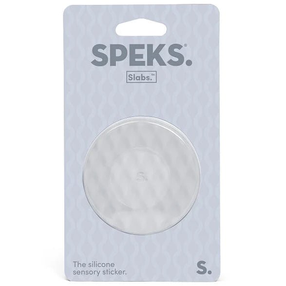 Siliconen sensorische sticker Slabs Circle Mesh Grey - Sensorisch speelgoed Speks - In den Olifant
