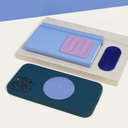 Siliconen sensorische sticker Slabs Circle Static Blue - Sensorisch speelgoed Speks - In den Olifant