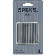 Siliconen sensorische sticker Slabs Square Groove Grey - Sensorisch speelgoed Speks - In den Olifant