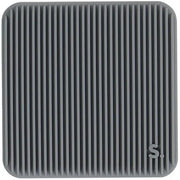 Siliconen sensorische sticker Slabs Square Groove Grey - Sensorisch speelgoed Speks - In den Olifant
