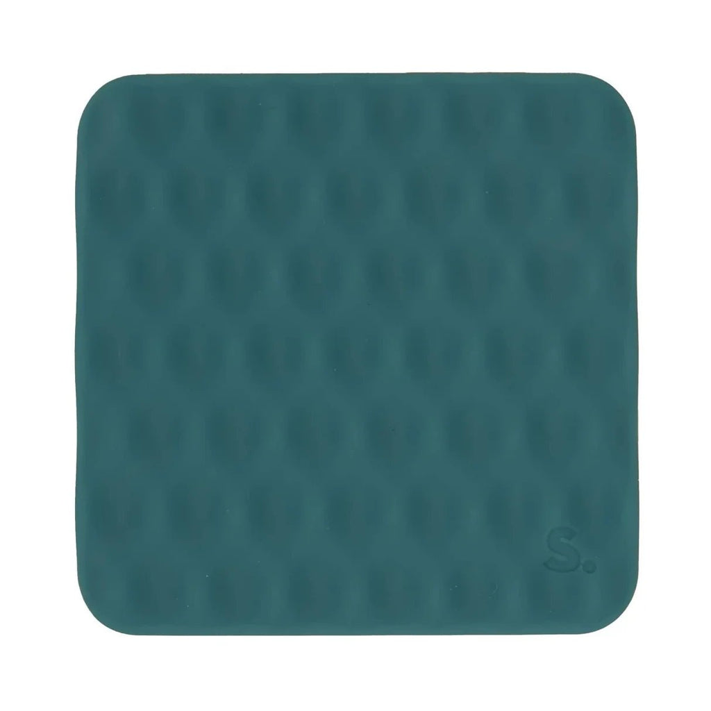 Siliconen sensorische sticker Slabs Square Mesh Green - Sensorisch speelgoed Speks - In den Olifant