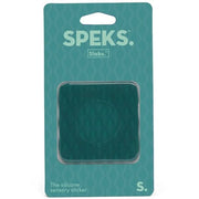 Siliconen sensorische sticker Slabs Square Mesh Green - Sensorisch speelgoed Speks - In den Olifant