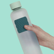 Siliconen sensorische sticker Slabs Square Mesh Green - Sensorisch speelgoed Speks - In den Olifant