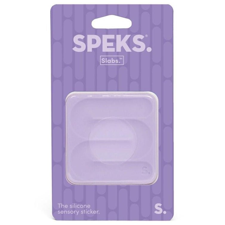 Siliconen sensorische sticker Slabs Square Path Purple - Sensorisch speelgoed Speks - In den Olifant