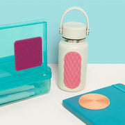 Siliconen sensorische sticker Slabs Square Static Purple - Sensorisch speelgoed Speks - In den Olifant