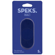 Siliconen sensorische sticker Slabs Tab Groove Blue - Speks - In den Olifant