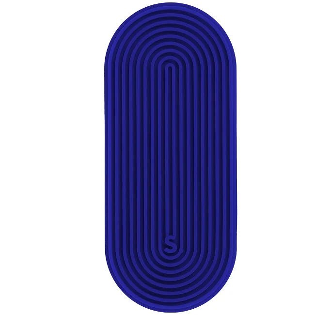 Siliconen sensorische sticker Slabs Tab Groove Blue - Speks - In den Olifant