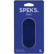 Siliconen sensorische sticker Slabs Tab Groove Blue - Speks - In den Olifant