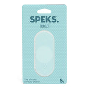 Siliconen sensorische sticker Slabs Tab Static Teal - Sensorisch speelgoed Speks - In den Olifant