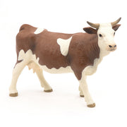 Simmental Koe - Speeldieren Papo - In den Olifant