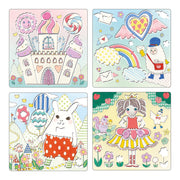 Sjablonen Kawaïland - set van 5 - Kleuren en tekenen Djeco - In den Olifant