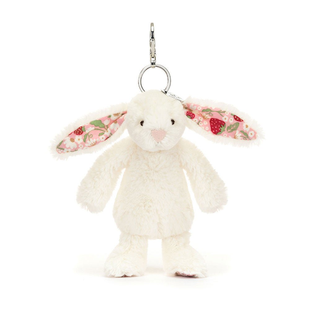 Sleutelhanger Blossom Cream Bunny Berry Bag Charm - Sleutelhangers Jellycat - In den Olifant