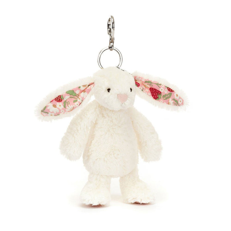 Sleutelhanger Blossom Cream Bunny Berry Bag Charm - Sleutelhangers Jellycat - In den Olifant