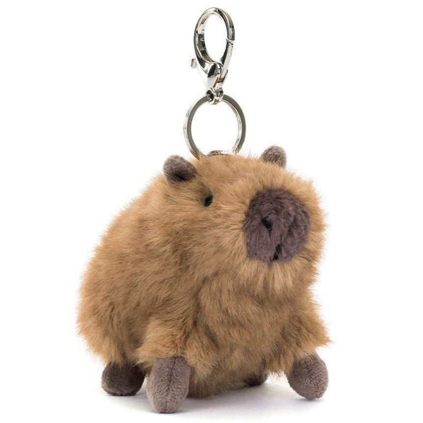 Sleutelhanger Clyde Capybara Bag Charm - 8 cm - Sleutelhangers Jellycat - In den Olifant