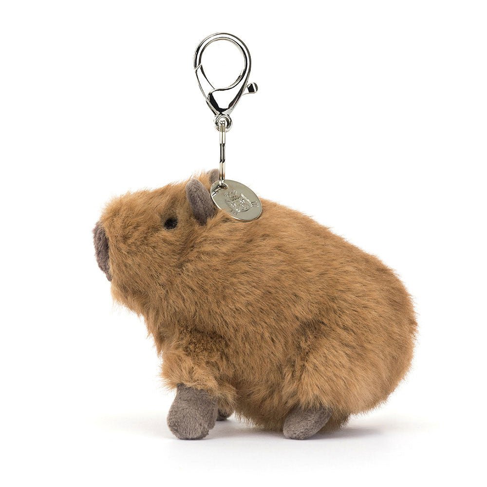 Sleutelhanger Clyde Capybara Bag Charm - 8 cm - Sleutelhangers Jellycat - In den Olifant