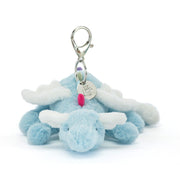 Sleutelhanger Draak Sky Dragon Bag Charm - Sleutelhangers Jellycat - In den Olifant