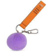 Sleutelhanger Smiley ECO Fuzzy Bag Charm Dark Purple - 7 cm - Sleutelhangers Bon Ton Toys - In den Olifant