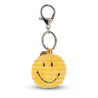 Sleutelhanger Smiley Keychain ECO Corduroy Yellow - 4,5 cm - Sleutelhangers Bon Ton Toys - In den Olifant