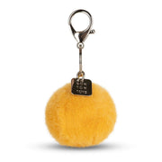 Sleutelhanger Smiley Keychain ECO Fuzzy Yellow - 5,5 cm - Sleutelhangers Bon Ton Toys - In den Olifant