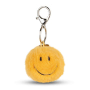 Sleutelhanger Smiley Keychain ECO Fuzzy Yellow - 5,5 cm - Sleutelhangers Bon Ton Toys - In den Olifant