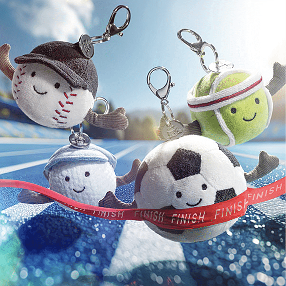 Sleutelhanger Amuseables Sports Tennis Bag Charm - 6 cm