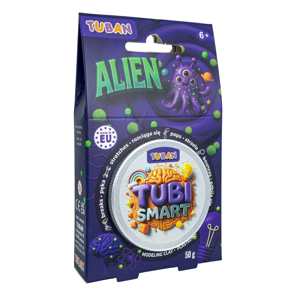 Slimme klei Tubi Smart - Alien - Sensorisch speelgoed Tuban - In den Olifant
