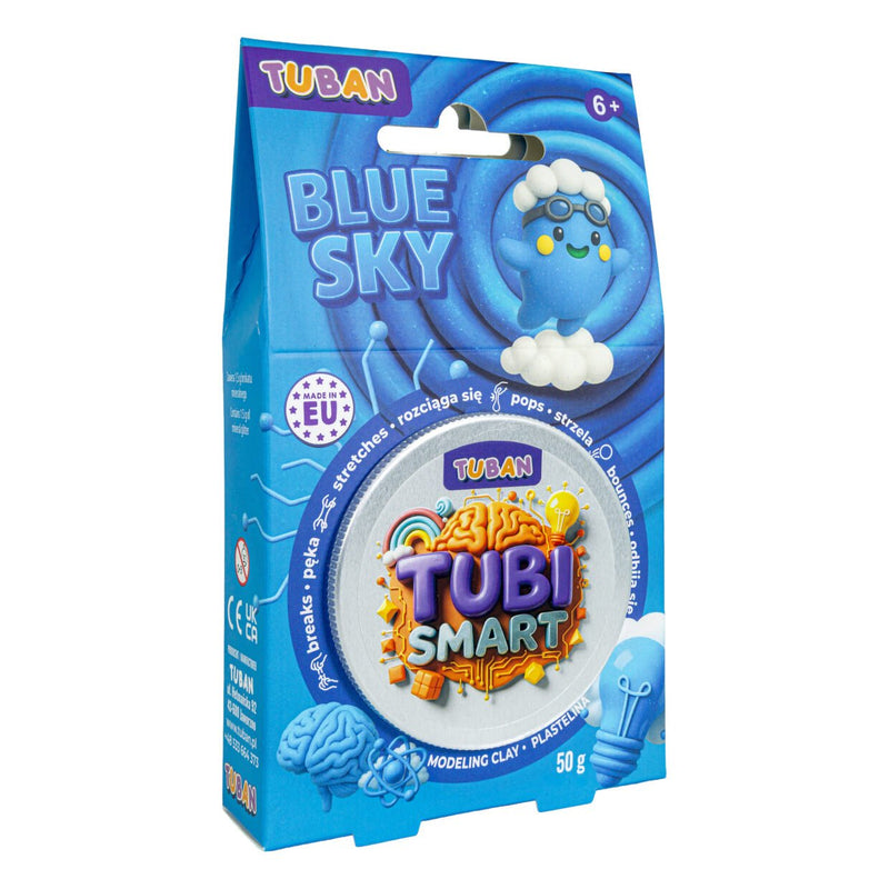 Slimme klei Tubi Smart - Blue Sky - Sensorisch speelgoed Tuban - In den Olifant