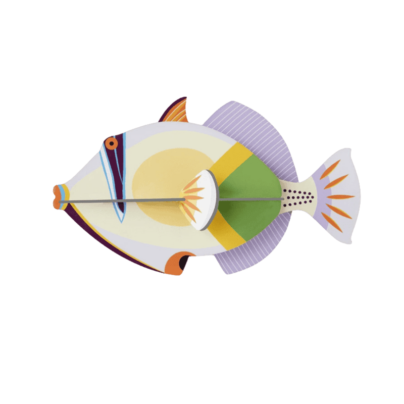 Small Sea Creature - Lagoon Triggerfish - Muurdecoratie Studio Roof - In den Olifant
