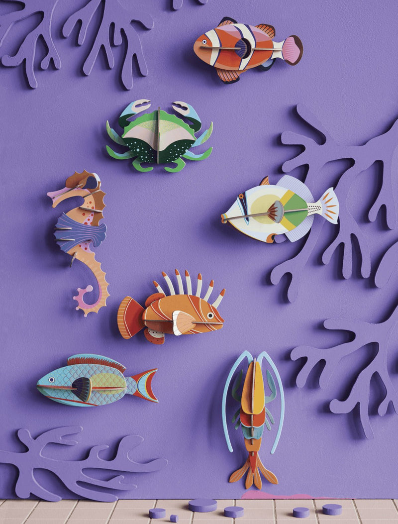 Small Sea Creature - Lagoon Triggerfish - Muurdecoratie Studio Roof - In den Olifant