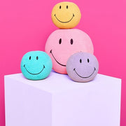 Smiley ECO Corduroy Dark Purple - 13 cm - Fantasieknuffels Bon Ton Toys - In den Olifant