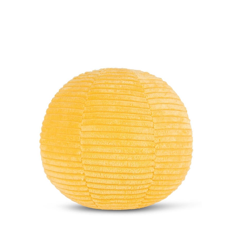Smiley ECO Corduroy Yellow - 13 cm - Fantasieknuffels Bon Ton Toys - In den Olifant