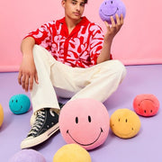 Smiley ECO Fuzzy Bright Purple - 13 cm - Fantasieknuffels Bon Ton Toys - In den Olifant