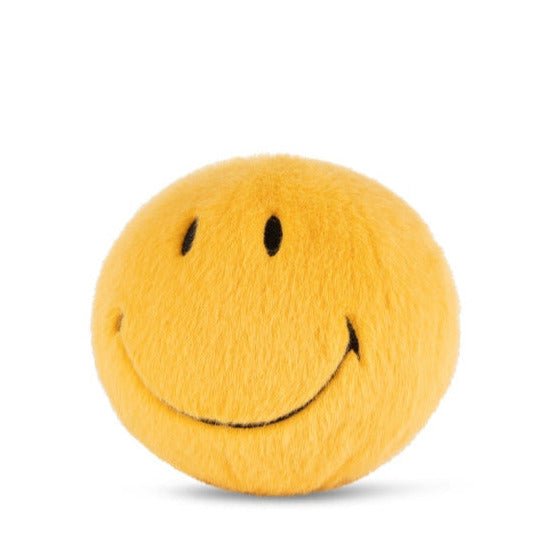 Smiley ECO Fuzzy Yellow - 13 cm - Fantasieknuffels Bon Ton Toys - In den Olifant