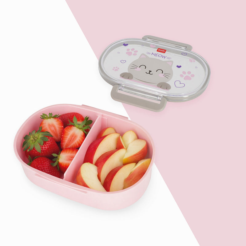 Snackdoosje Snack & Go Kitty - 500 ml - Lunchboxen en snackdoosjes Legami - In den Olifant
