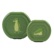 Snackdoosjes met clip Mr. Alligator - set van 2 - Lunchboxen en snackdoosjes Trixie - In den Olifant