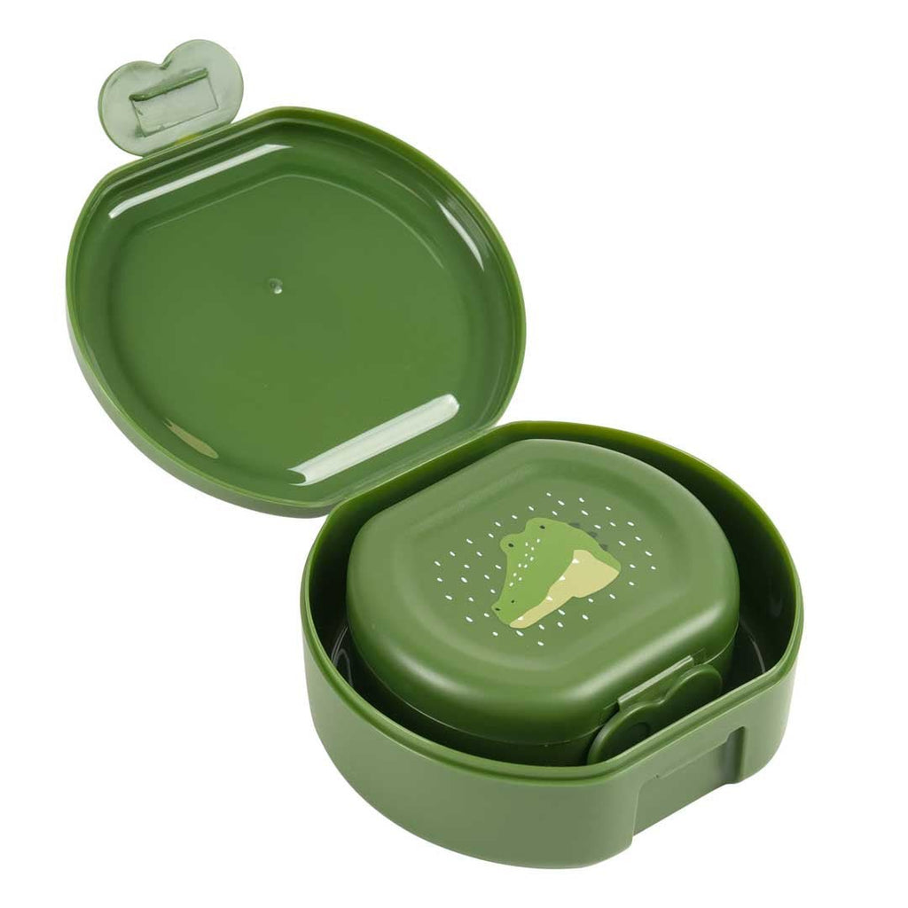 Snackdoosjes met clip Mr. Alligator - set van 2 - Lunchboxen en snackdoosjes Trixie - In den Olifant