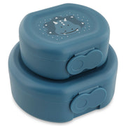 Snackdoosjes met clip Mr. Triceratops - set van 2 - Lunchboxen en snackdoosjes Trixie - In den Olifant