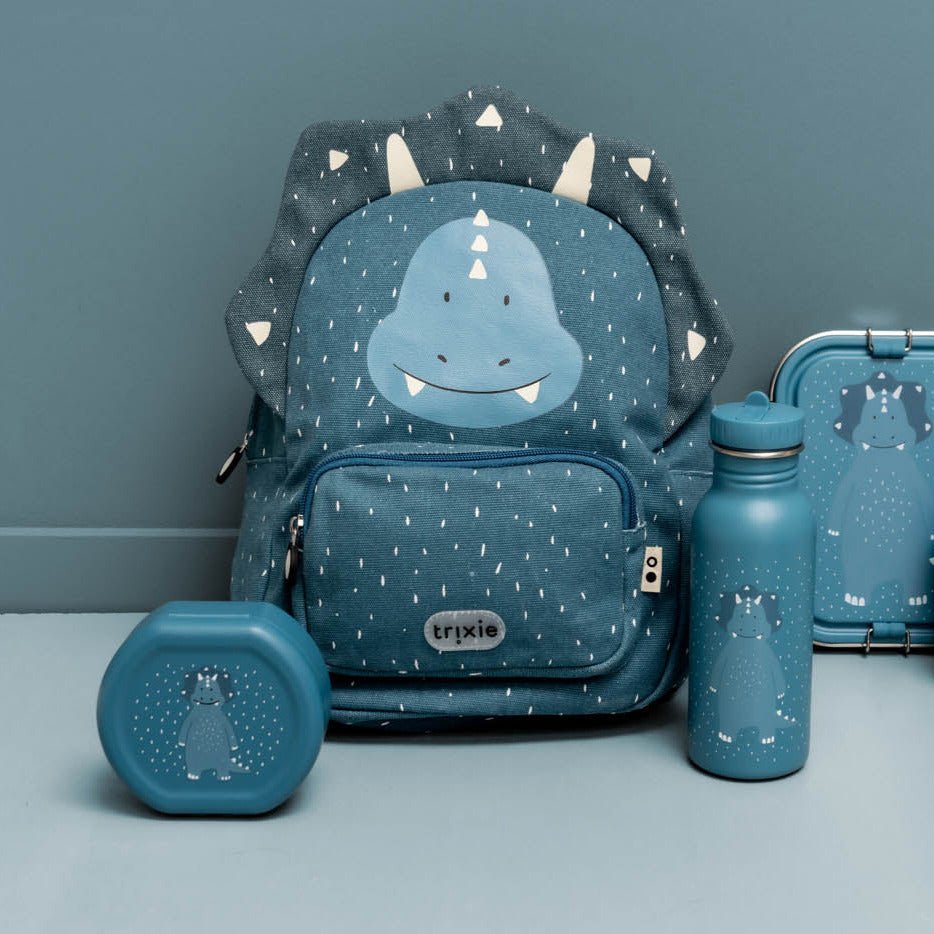 Snackdoosjes met clip Mr. Triceratops - set van 2 - Lunchboxen en snackdoosjes Trixie - In den Olifant