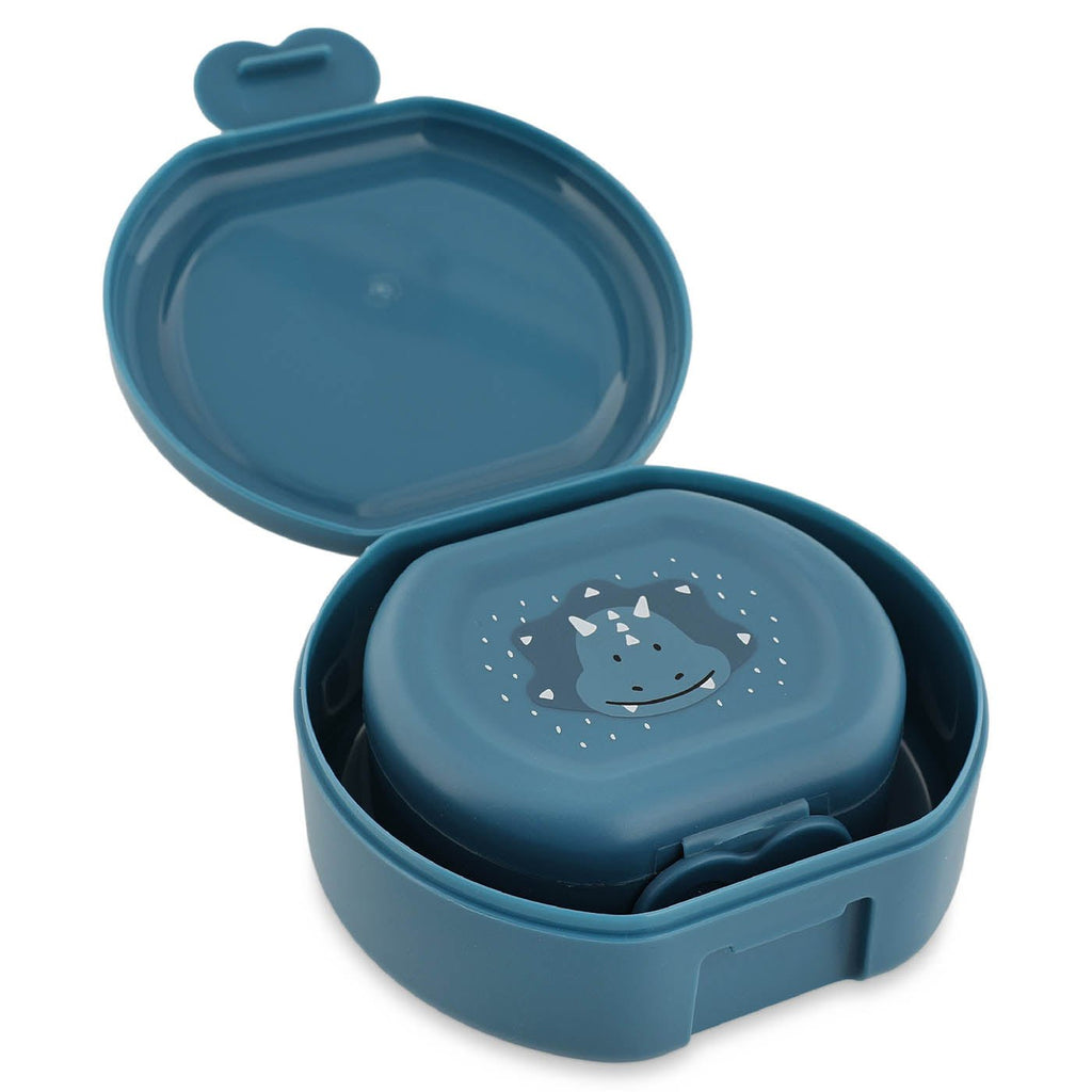 Snackdoosjes met clip Mr. Triceratops - set van 2 - Lunchboxen en snackdoosjes Trixie - In den Olifant