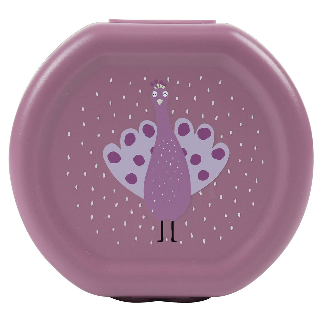 Snackdoosjes met clip Mrs. Peacock - set van 2 - Lunchboxen en snackdoosjes Trixie - In den Olifant