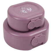Snackdoosjes met clip Mrs. Peacock - set van 2 - Lunchboxen en snackdoosjes Trixie - In den Olifant