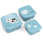 Snackdoosjes Tiny Farm Blue - set van 3 - Lunchboxen en snackdoosjes Done by Deer - In den Olifant