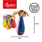 Soft baby bowling set - PlayQ - Activiteitenspeelgoed Sigikid - In den Olifant
