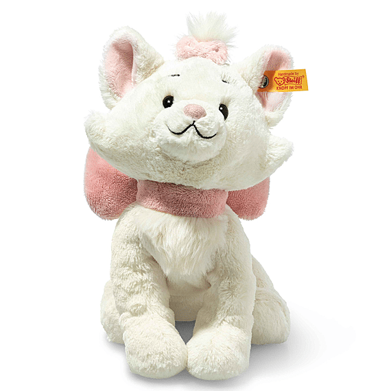 Knuffel Witte Kat Marie Soft Cuddly Friends Disney Originals - 24 Cm