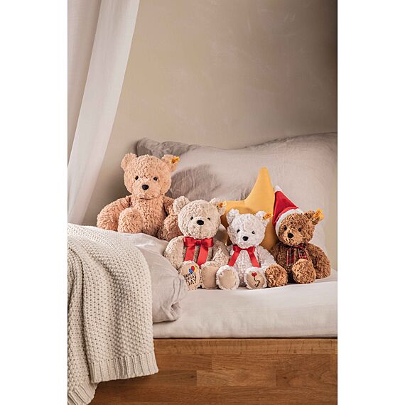 Soft Cuddly Friends Jimmy Teddy Bear – Happy Birthday, Beige, 35Cm