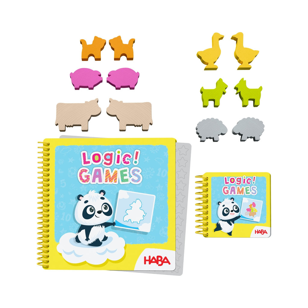 Solospel Logic! GAMES - Bao's Cloudland - Breinpuzzels en tangram Haba - In den Olifant