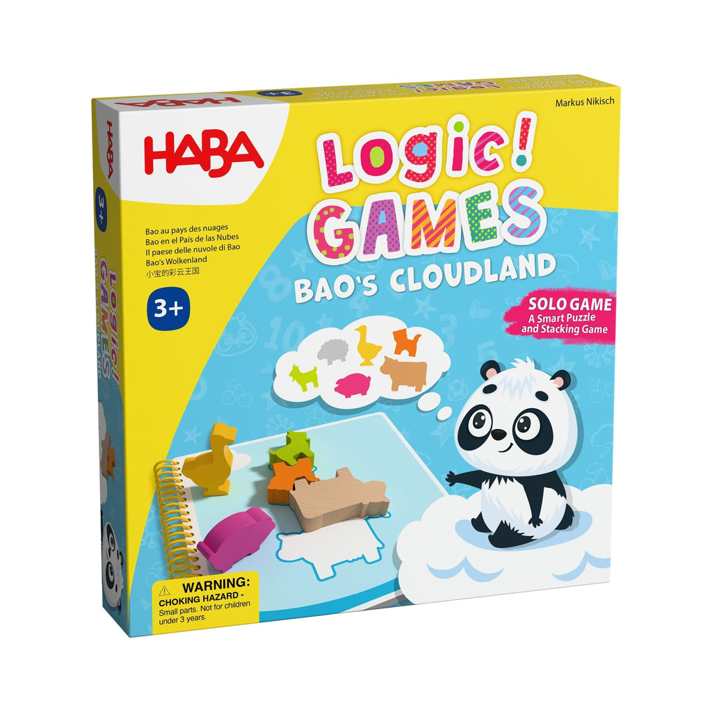 Solospel Logic! GAMES - Bao's Cloudland - Breinpuzzels en tangram Haba - In den Olifant