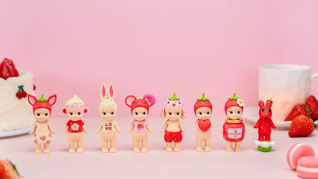 Sonny Angel Strawberry Love serie - Limited Edition - Speelfiguren Sonny Angel - In den Olifant