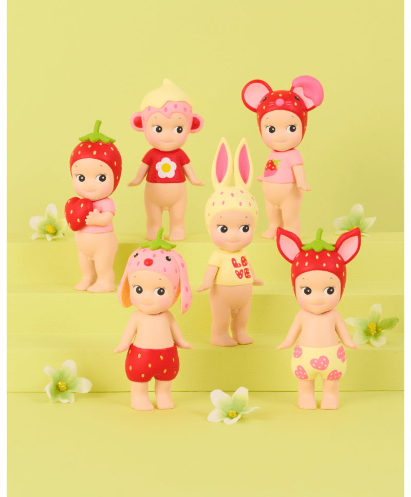 Sonny Angel Strawberry Love serie - Limited Edition - Speelfiguren Sonny Angel - In den Olifant
