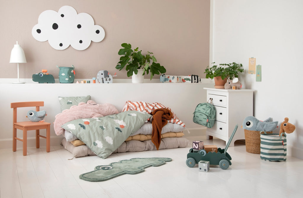 Sorteerspeelgoed Elphee Grey - Houten babyspeelgoed Done by Deer - In den Olifant